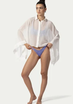 PARAMIDONNA BEACH KIMONO MARINA WHITE> Dresses & Shirts | Beachwear