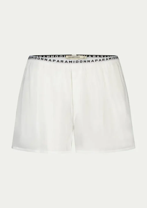 PARAMIDONNA BEACH SHORTS TESSA WHITE> Trousers And Skirts | Beachwear