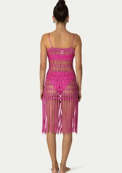 PARAMIDONNA DAHLIA DRESS FUCHSIA> Dresses & Shirts | Crochet