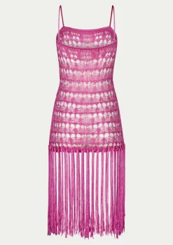 PARAMIDONNA DAHLIA DRESS FUCHSIA> Dresses & Shirts | Crochet