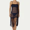 PARAMIDONNA DAHLIA DRESS NAVY BLUE> Dresses & Shirts | Crochet