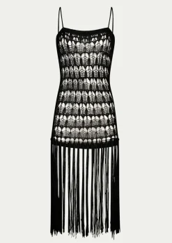 PARAMIDONNA DAHLIA DRESS NAVY BLUE> Dresses & Shirts | Crochet