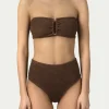 PARAMIDONNA FRIDA HIGH-WAIST CHOCO> One Size | Two Piece
