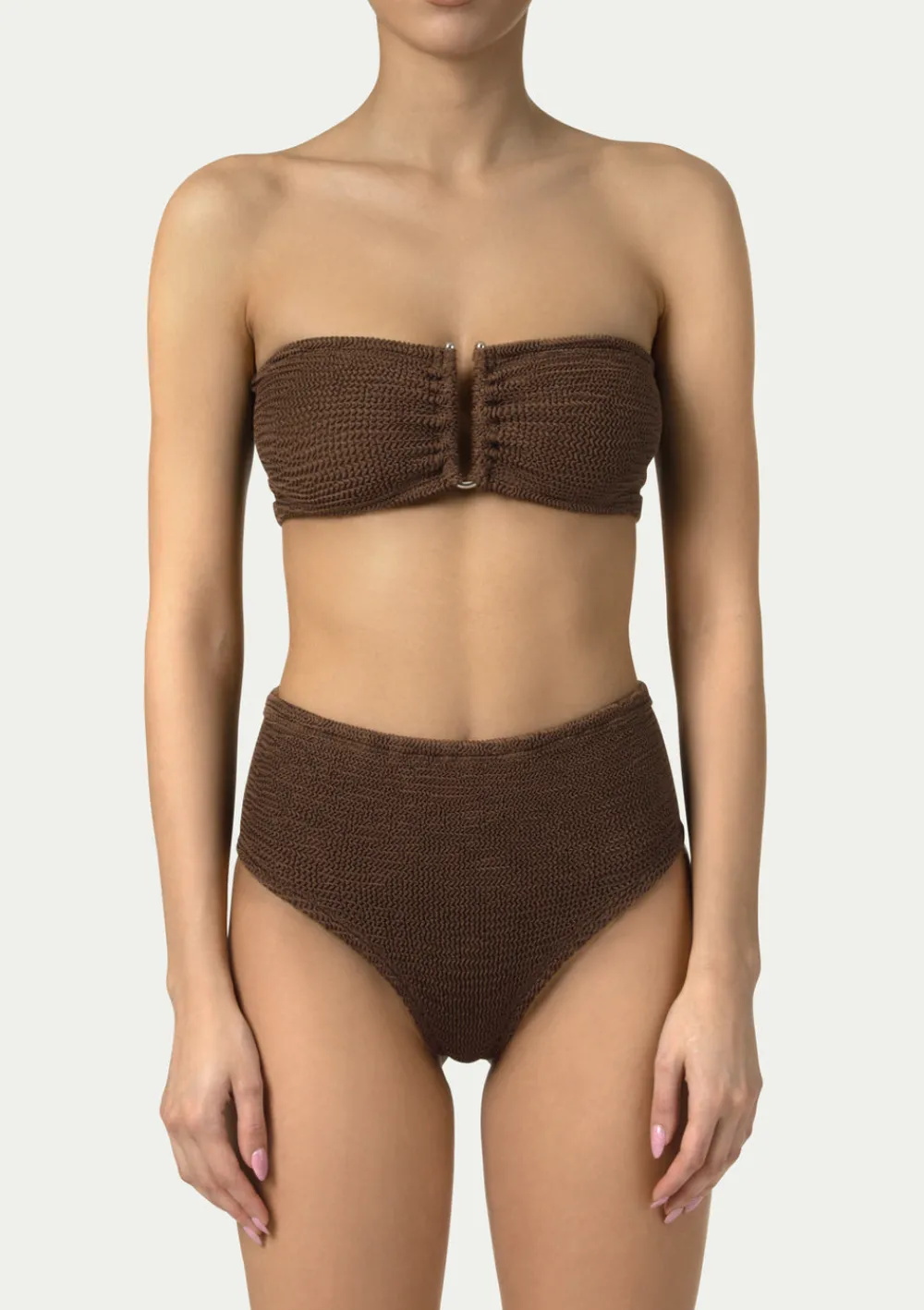 PARAMIDONNA FRIDA HIGH-WAIST CHOCO> One Size | Two Piece