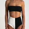 PARAMIDONNA GRETA BUBBLE BLACK & FOAM> Two Piece | Swimwear