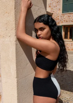 PARAMIDONNA GRETA BUBBLE BLACK & FOAM> Two Piece | Swimwear