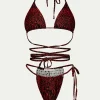 PARAMIDONNA KOURTNEY RED LEOPARD> Swimwear