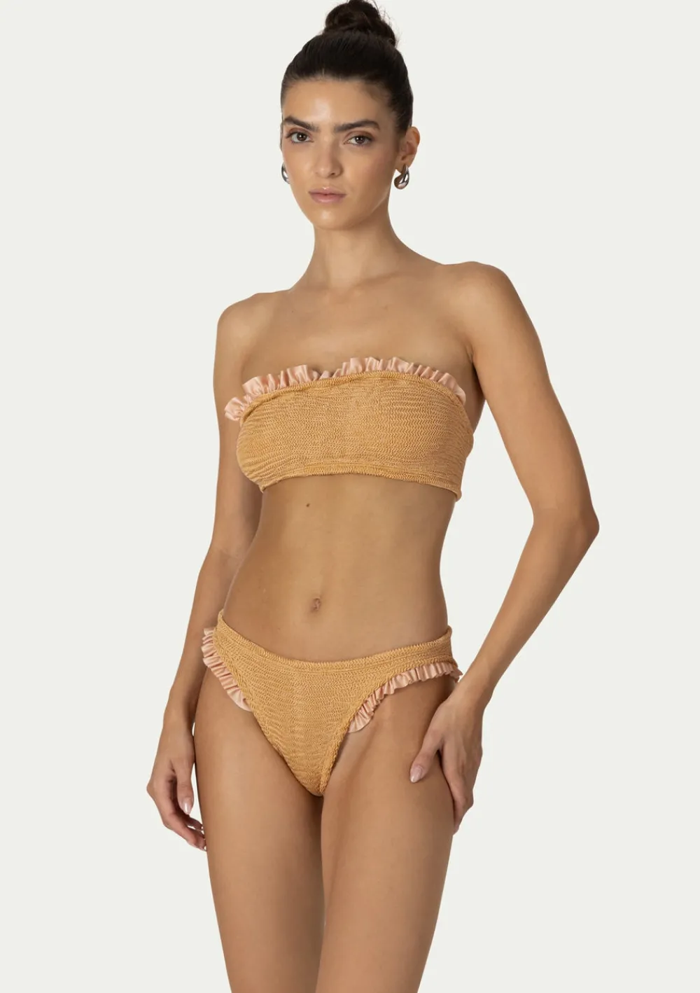 PARAMIDONNA KYLIE PEACH LUREX> One Size | Two Piece