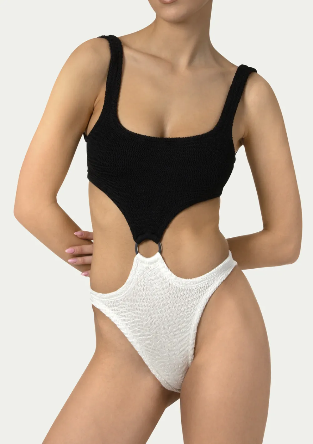 PARAMIDONNA OLIVIA BLACK AND WHITE> One Size | One Piece