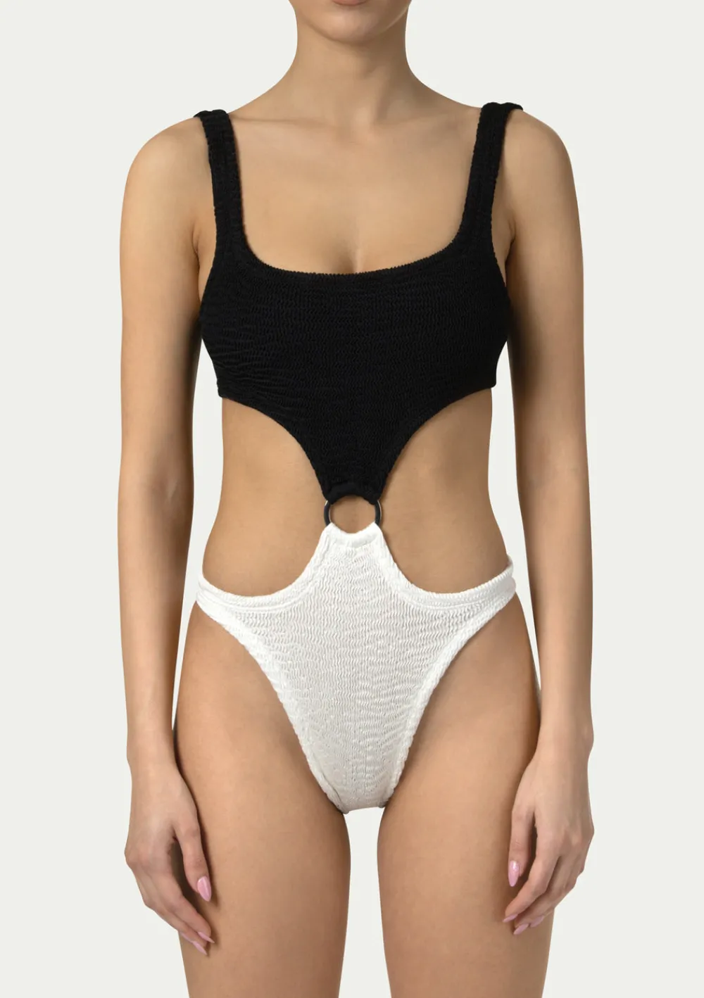 PARAMIDONNA OLIVIA BLACK AND WHITE> One Size | One Piece