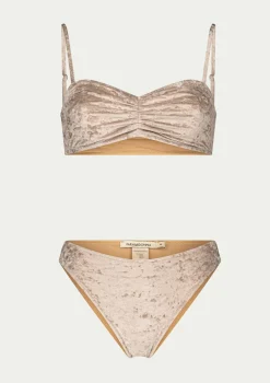 PARAMIDONNA TWO PIECE CHIARA SHELL WHITE VELVET> Two Piece | Swimwear